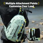 yuzhiyuan Small Fishing Bag with Rod Strap,Upgrade Pu Surface,Fishing Sling Portable & Lightweight, Fish Small Tackle bag – Fits Tackle Boxes & Gear,Move Freely, Cast Smoothly - Fishing Gifts for Men