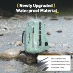 yuzhiyuan Small Fishing Bag with Rod Strap,Upgrade Pu Surface,Fishing Sling Portable & Lightweight, Fish Small Tackle bag – Fits Tackle Boxes & Gear,Move Freely, Cast Smoothly - Fishing Gifts for Men