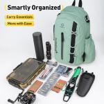 yuzhiyuan Small Fishing Bag with Rod Strap,Upgrade Pu Surface,Fishing Sling Portable & Lightweight, Fish Small Tackle bag – Fits Tackle Boxes & Gear,Move Freely, Cast Smoothly - Fishing Gifts for Men