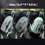 yuzhiyuan Small Fishing Bag with Rod Strap,Upgrade Pu Surface,Fishing Sling Portable & Lightweight, Fish Small Tackle bag – Fits Tackle Boxes & Gear,Move Freely, Cast Smoothly - Fishing Gifts for Men