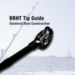 Fiblink 1-Piece Saltwater Offshore Trolling Rod Conventional Boat Rod Carbon Fishing Pole(6 Feet, 30-50 lb/50-80 lb/80-120 lb) (2 Pcs - 6' - 30-50 lb)