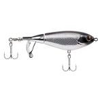 Berkley Choppo Topwater Fishing Lure, Black Chrome, Size 90, Cupped Propeller Tail for Balance of Sound and Spray, Equipped with Sharp Fusion19TM Hook