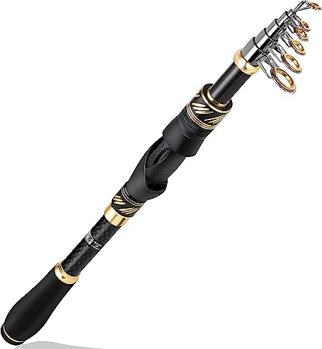PLUSINNO Fishing Combo: Telescopic Rod with Spinning Reel