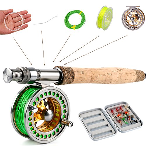 Sougayilang Fly Fishing Combo with Lightweight Portable Rod