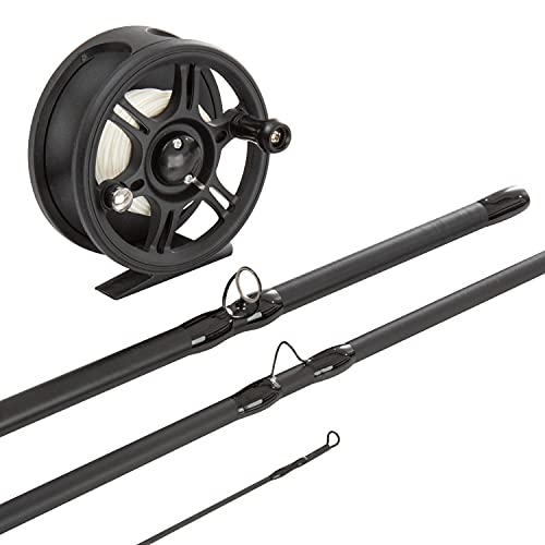 Wakeman Outdoors Fly Fishing Combo - Charter Gear (Black)