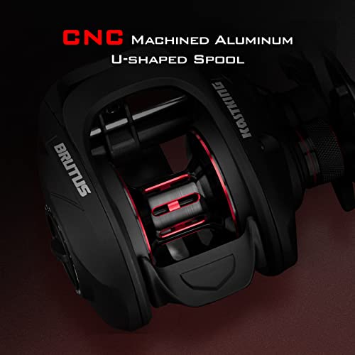 KastKing Brutus Baitcasting Fishing Reel: Graphite Frame, 7.2:1 Gear Ratio