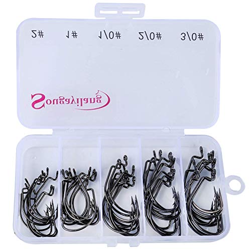 Sougayilang High Carbon Steel Fishing Hooks Set