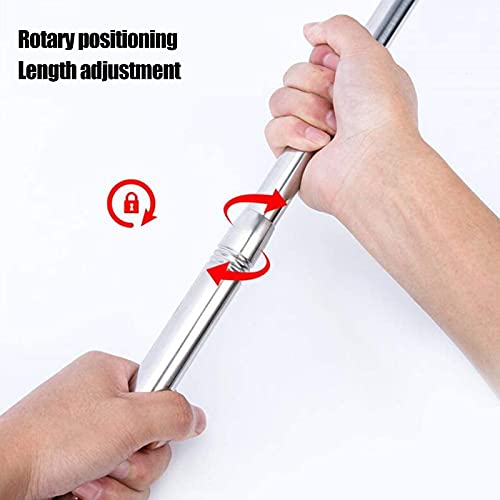 75" Aluminum Telescoping Fishing Landing Net, Rubber Coated