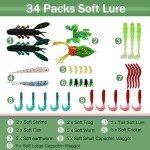 94-Piece Fishing Lure Kit for Freshwater and Saltwater