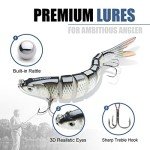 Truscend Realistic Swimming Fishing Lures Kit