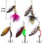 10pcs Fishing Lures Spinnerbait Kit with Tackle Box