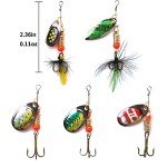 10pcs Fishing Lures Spinnerbait Kit with Tackle Box