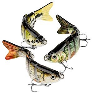 Realistic Multi-Jointed Bass Fishing Lures