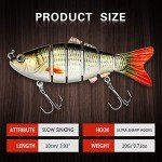 Realistic Multi-Jointed Bass Fishing Lures
