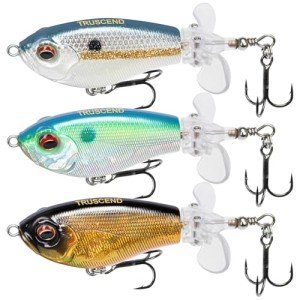 TRUSCEND Topwater Fishing Lure with BKK Hooks