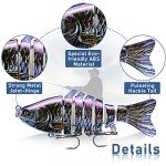 Realistic Multi-Jointed Fishing Lures for Freshwater & Saltwater