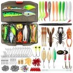 TRUSCEND Premium Fishing Lures Kit with Tackle Box