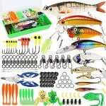 92-Piece Bass Fishing Lures Tackle Box Kit