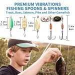 TRUSCEND Premium Fishing Lures Kit with Tackle Box