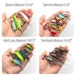 60 Fishing Lures with 5 Tackle Boxes Included