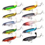 10-Pack Floating Plopper Lures for Freshwater & Saltwater