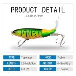 10-Pack Floating Plopper Lures for Freshwater & Saltwater