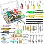 PLUSINNO® 102-Piece Fishing Lure Set and Accessories