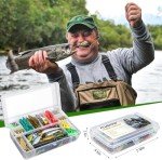 PLUSINNO® 102-Piece Fishing Lure Set and Accessories