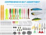 PLUSINNO 137-Piece Fishing Lure Tackle Set