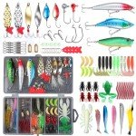 79-Piece Fishing Bait Tackle Kit with Box