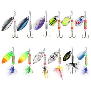TRUSCEND Ice Fishing Lures with Copper Blades