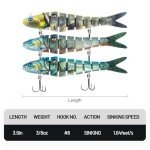 HANDING M1 Multi-Jointed Swimbait Lure 3 Pack
