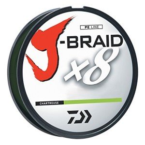 Daiwa J-BRAIDX8 Braided Fishing Line, 20 lb