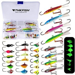 Thkfish® 26-Piece Ice Fishing Jigs Set