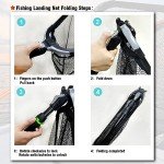 Fiblink 118" Telescoping Folding Fishing Net