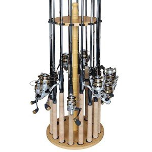16-Inch Round Fishing Rod Storage Rack