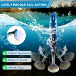 PLUSINNO Pre-Rigged Fishing Lures with Spinner