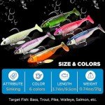 PLUSINNO Pre-Rigged Fishing Lures with Spinner