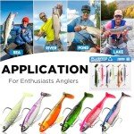 PLUSINNO Pre-Rigged Fishing Lures with Spinner