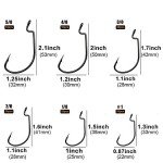 UCEC 100pcs EWG Offset Worm Bass Hooks
