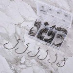UCEC 100pcs EWG Offset Worm Bass Hooks