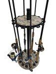 Camo Round Floor Rack for 15 Fishing Rods