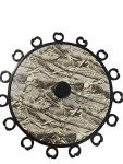 Camo Round Floor Rack for 15 Fishing Rods