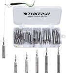 THKFISH 28pcs Fishing Weights Drop Shot Kit