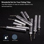 THKFISH 28pcs Fishing Weights Drop Shot Kit