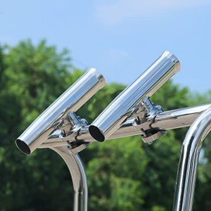 Boat Fishing Rod Holder Clamp - 2 Pack