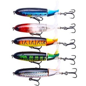 HENGJIA Bass Fishing Lures Kit with Rotating Tail