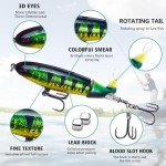 HENGJIA Bass Fishing Lures Kit with Rotating Tail