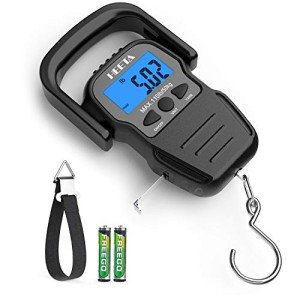 HEETA Portable Digital Fish Scale with LCD Display