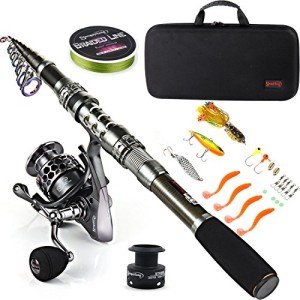 Sougayilang Telescopic Fishing Rod and Reel Combo